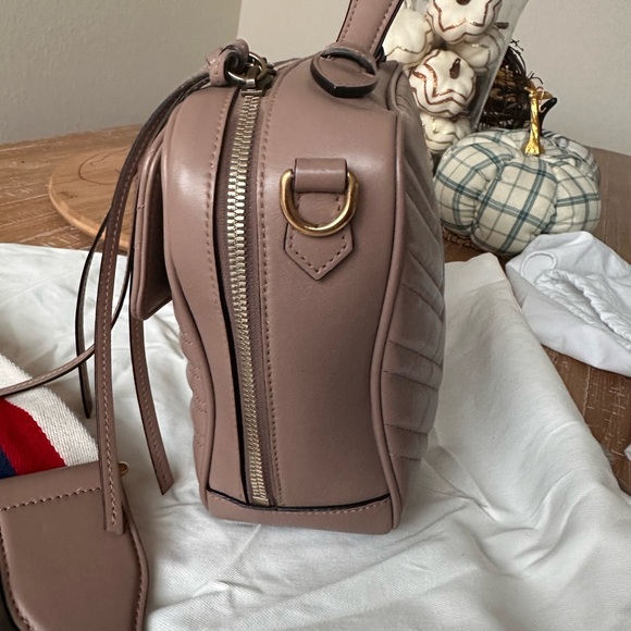 Gucci Marmont  Zip Around Top Handle Lady Web strap - Picture 7 of 16